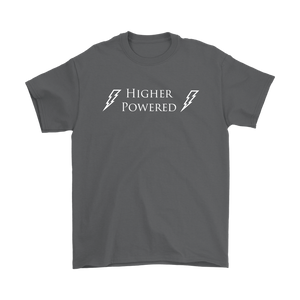 "Higher Powered" recovery theme shirt gray