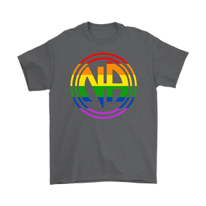 LGBTQ Narcotics Anonymous Pride T-Shirt - Gray