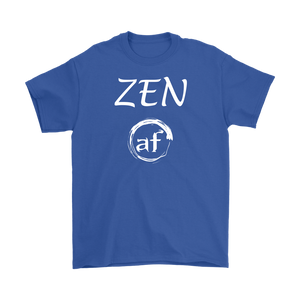 "ZEN AF" Original Unisex Recovery-Themed Tshirt - Blue