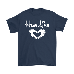 "Hug Life" Recovery-themed unisex t-shirt - Navy