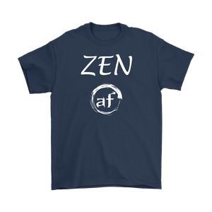 "ZEN AF" Original Unisex Recovery-Themed Tshirt - Navy