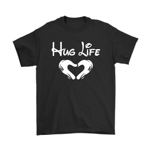 "Hug Life" Recovery-themed unisex t-shirt - Black