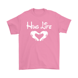 "Hug Life" Recovery-themed unisex t-shirt - Pink