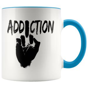 "F*** Addiction" Recovery Coffee Mug - Blue