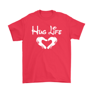 "Hug Life" Recovery-themed unisex t-shirt - Red